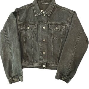 Brandy Melville Black Jean Jacket Darling Size Small S